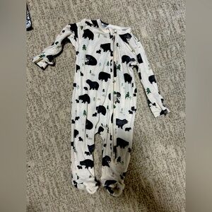 Angel dear black bear sleeper 0-3 months